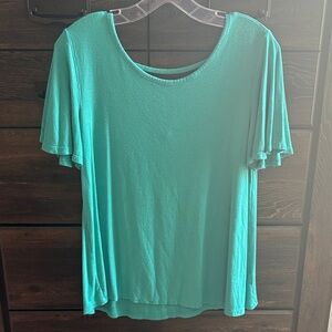Maurices Aqua Short Sleeve Top